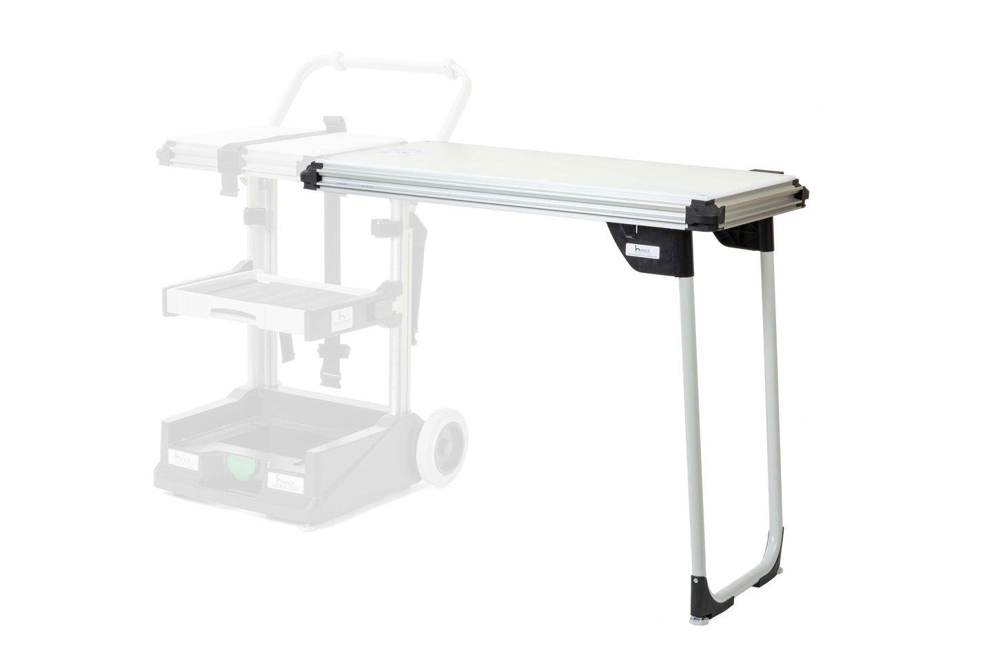 Elevate your laboratory setup with the Mobile Cart & Table, the perfect companion for your hPACK cases. A compact table with an easy fold-out design seamlessly transforms the Cart into a fully functional lab station, providing a versatile workspace wherever needed. This versatile system brings mobility and efficiency to your lab work, allowing you to conduct experiments, tests, and analyses wherever nee